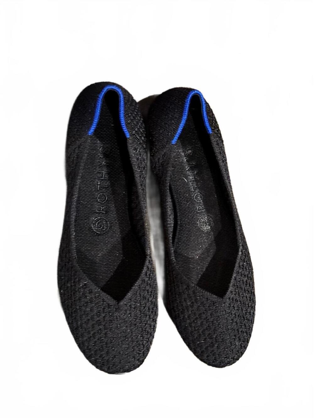 Rothy's Black Knit Slip-On Flats Size 8